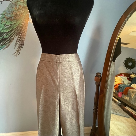 Kasper size 4.  Brown with gold hints of color pant suit * business suit - Picture 14 of 14